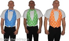 Backless Waistcoat Bow Tie