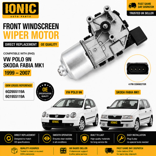 Front windscreen wiper motor - wiper,