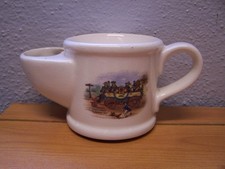 Vintage Wade Ceramic Shaving Mug featuring steam coach picture. 