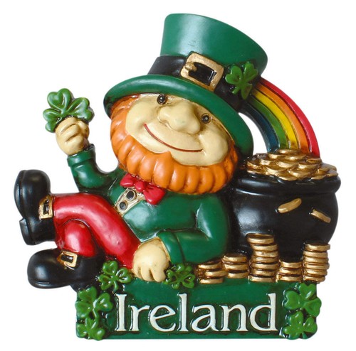 Irish leprechaun with pot - irish, of