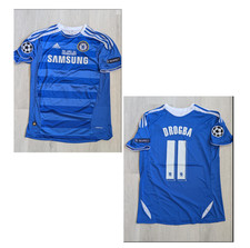 Chelsea football Shirt 2011 2012  Didier Drogba 11# Champions  SIZE LARGE 41/43"