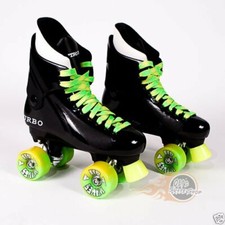 Ventro Pro Turbo Quad Roller Skates, Turbo 33 Style - Yellow Lime Green