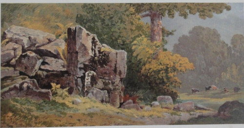 Antique chromolithograph after - chromolithograph,