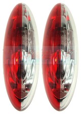 2x JOKON SPL2010 CHROME RED WHITE SIDE MARKER LAMPS LIGHTS CARAVAN MOTORHOME