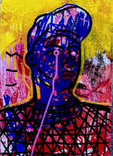 Hasworld  acrylic abstract pop art portrait home decor painting on board