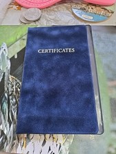 Coin Collectors Certificate Holder