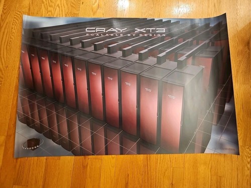 Cray supercomputer poster - cray,