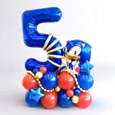 39pcs Sonic The Hedgehog Balloons Sonic Birthday Party Decoration Sonic Party