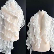 Wrinkles Lace Fabric Off-White