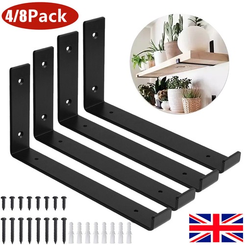Pack rustic shelf brackets - 4/8,