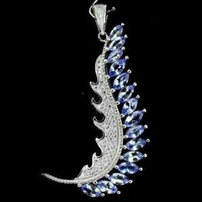 Silver Pendant Tanzanite