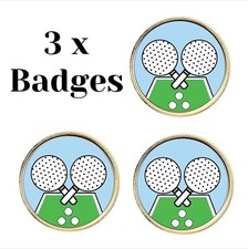 3 x Table Tennis (BU4) Lapel