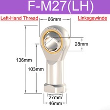 Female Rod End, Bearing Rose