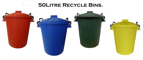 Litre recycling bins - 3, x