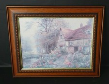Framed Rose Cottage by Daniel