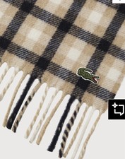 Lacoste Check Scarf Brand New In Original Packaging And Tags Casuals