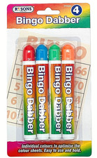 Bingo Dabbers 4 Pack  Red Blue