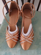 Tan Satin Diamante Ballroom
