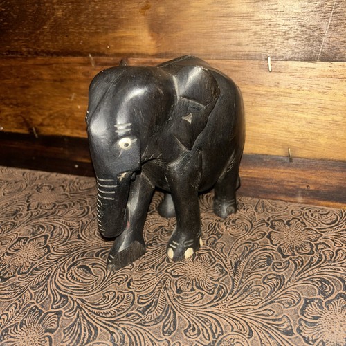 Carved elephant statue black - elephant,