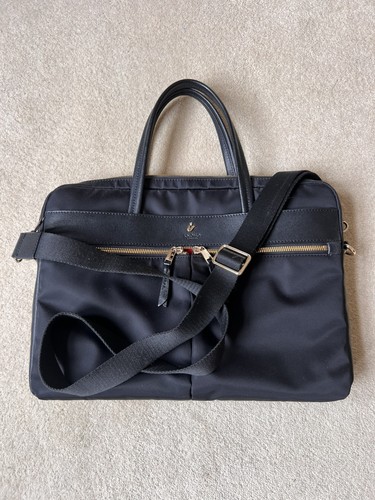 Black knomo hanover laptop bag - black,