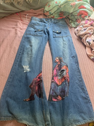 Flared jeans 80s style jesus - 80s,