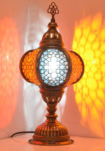 Turkish moroccan bronze table - moroccan,