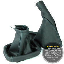 FITS VAUXHALL ASTRA G MK4 1998-05 SET GEAR GAITER REAL LEAHER BLUE STITCHING