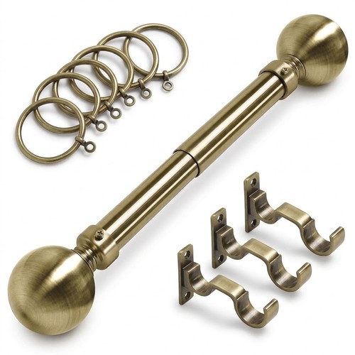 Metal curtain pole heavy duty - curtain,