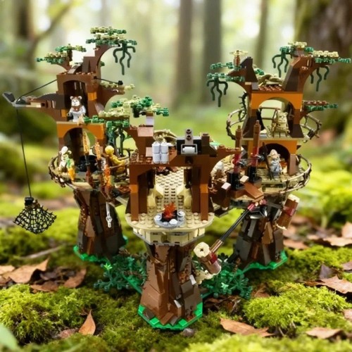 Moc star wars ewok village - moc,