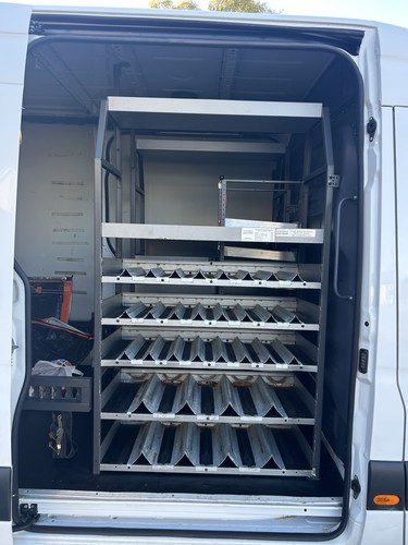 Van racking shelving bott - van,