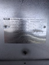 BAXI Bermuda  552 Back Boiler