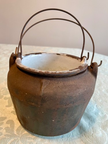 Antique cast iron glue pot - , /