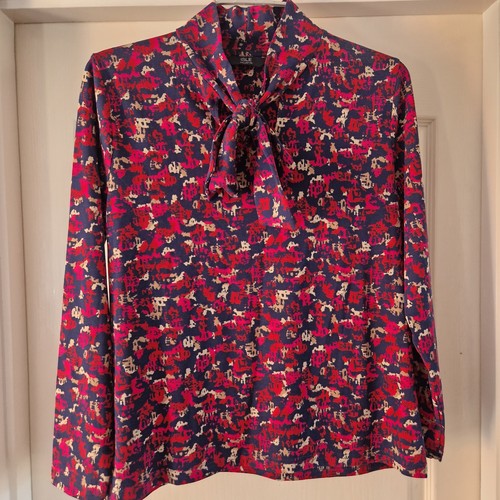 Size top blouse red blue - size, 12