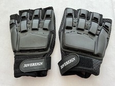 Paintball Air soft Armour Half Finger Tactical Gloves - soft 'leather' palms