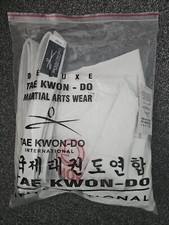 TAGB official embroidered white competition dobok size 7