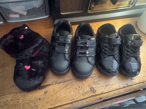 Two pairs kids shoes and - pairs,