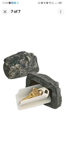 Stone key safe box rock - stone, hide