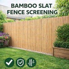 Heavy duty bamboo fence - 4m,