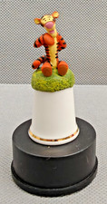 Vintage Disney 'Tigger' Porcelain Thimble in Dome - Excellent Condition