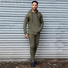 Enzo Mens Full Tracksuit Set Pullover Hoodie Hooded Sweatshirt Joggers Bottoms