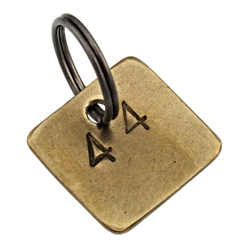 Antique key ring - antique, tag