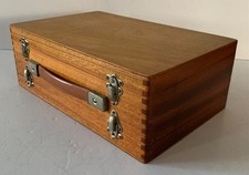 VINTAGE WOODEN CASE DOUBLE