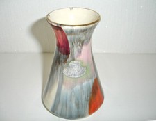 Bay Keramik Vase West Germany Mid Century Pottery MCM Grey Orange