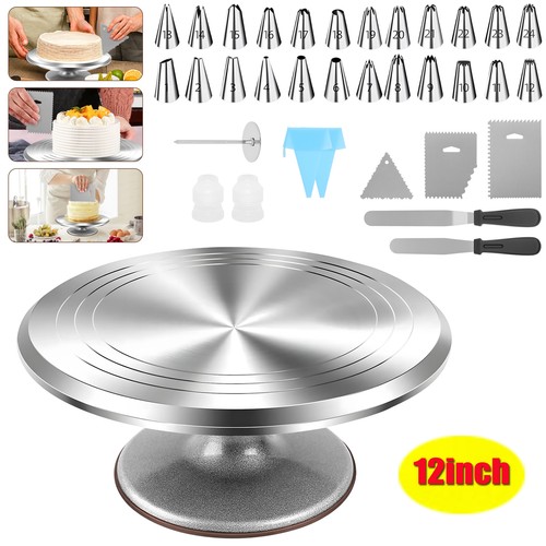 Cake turntable aluminium - 12",