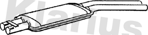 Centre muffler fits mercedes - centre,