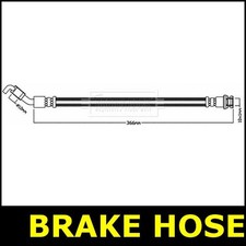 Brake Hose Rear Left Fits