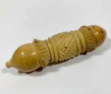Antique Needle Case Tagua Nut