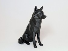 Wolf Sculpture Low Poly Desk