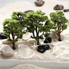 10pcs Green Tree Model Train