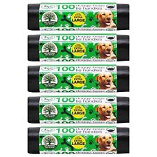 1000 x DOGGY BAGS Scented Dog Cat Puppy Poo Waste Easy Tie Scooper Poop Disposal